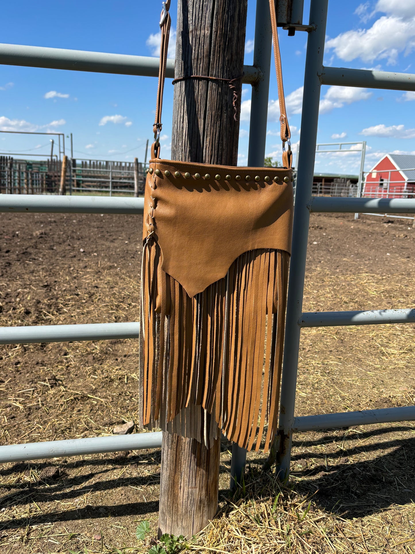 Asymmetrical Fringe Purse