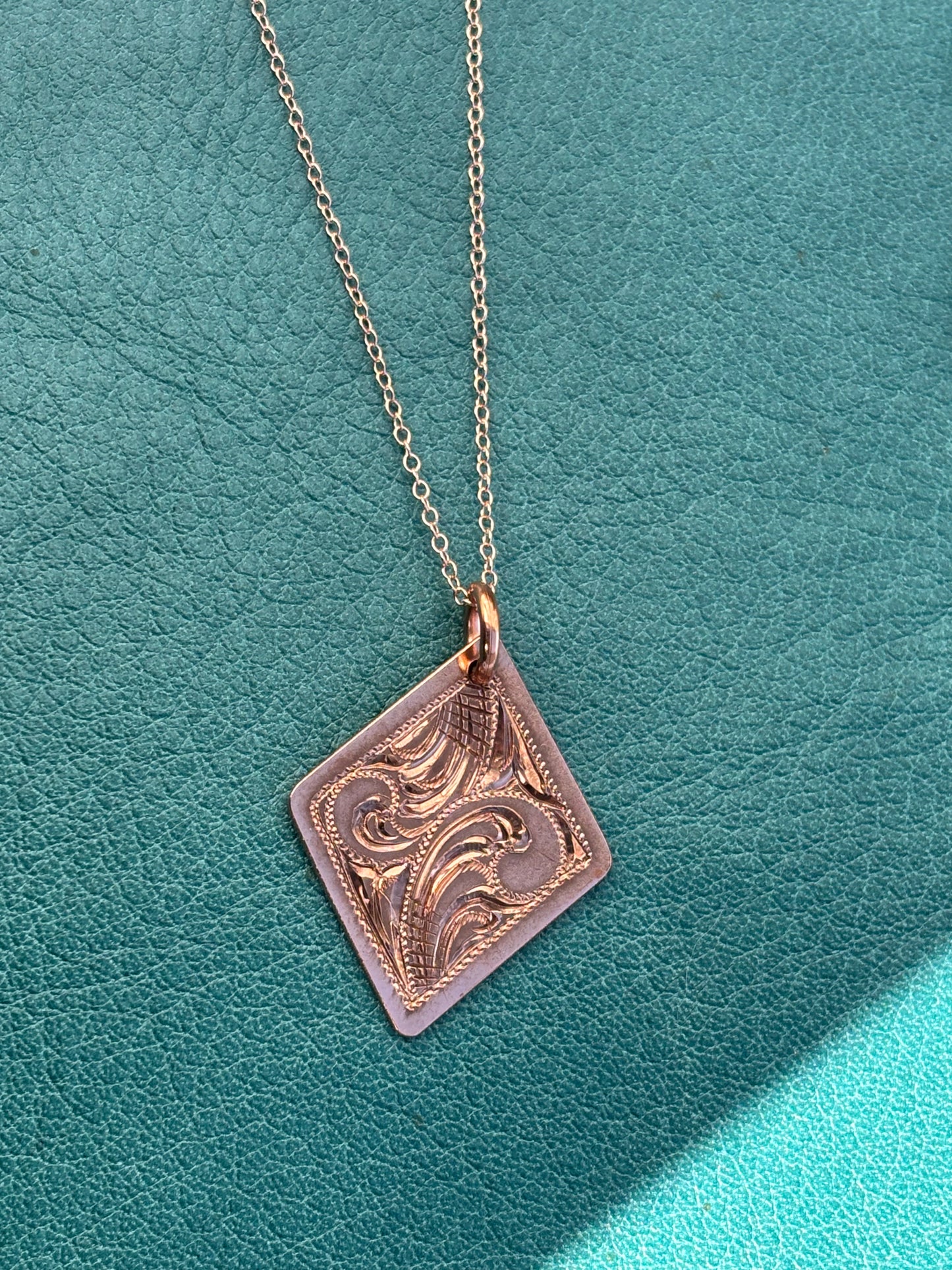 Engraved Copper Necklace 3