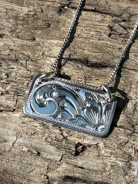 Sterling Silver Mini Bar Necklace