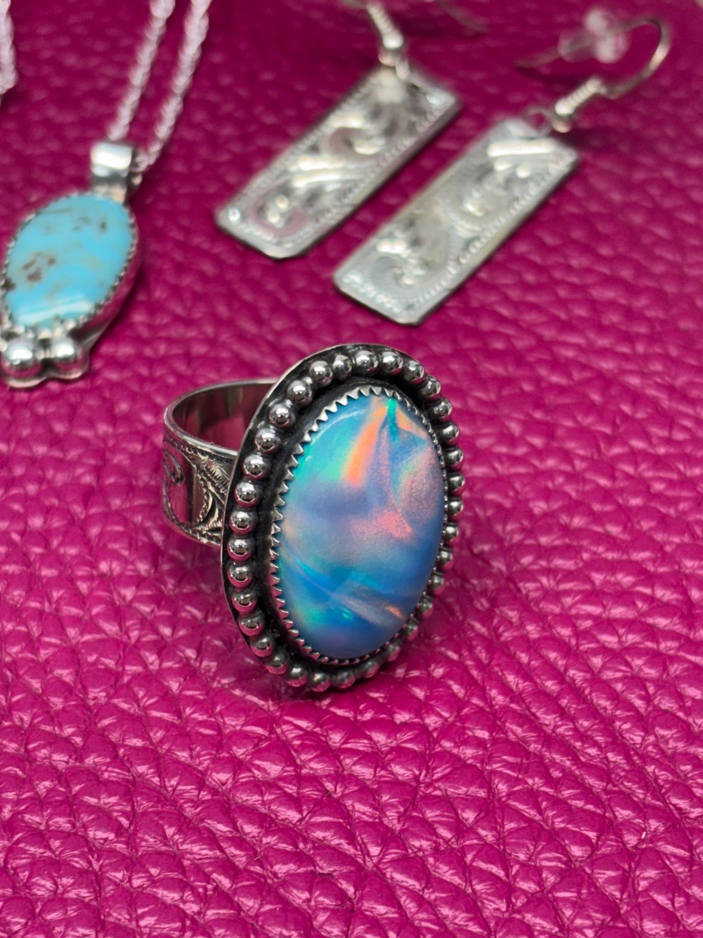 Aurora Opal Ring